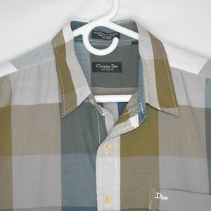 Christian Dior Short Sleeve Button Up Shirt Size L